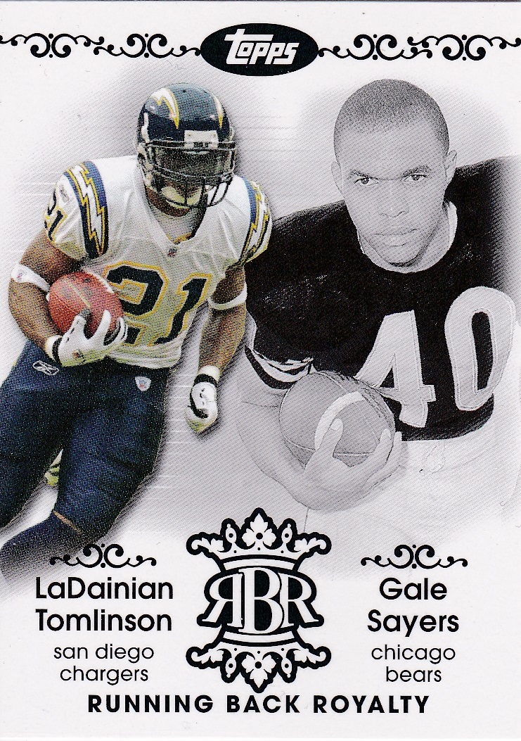 2007 Topps Chrome Running Back Royalty #TSA LaDainian Tomlinson/Gale Sayers
