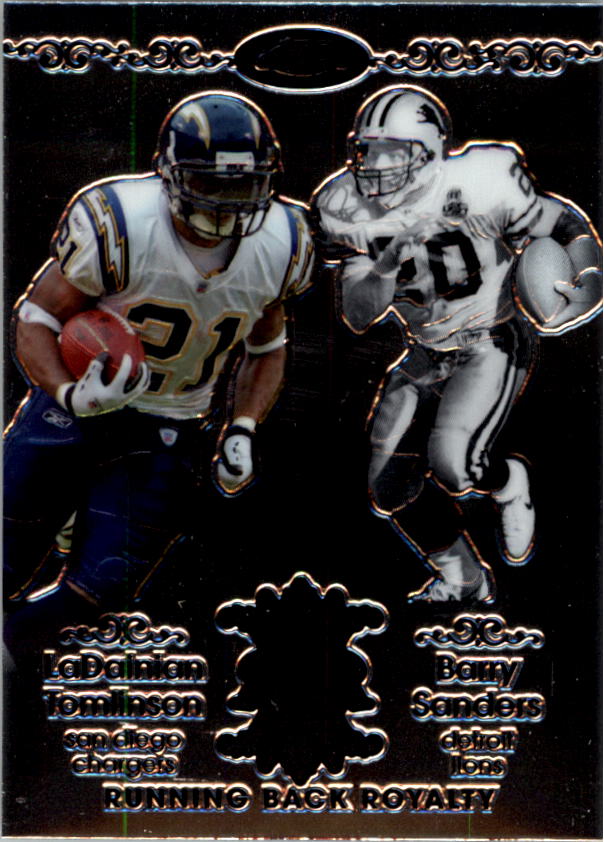 2007 Topps Chrome Running Back Royalty #TS LaDainian Tomlinson/Barry Sanders