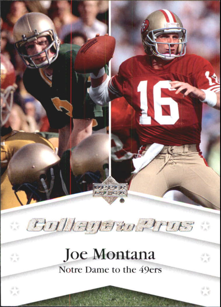 2007 Upper Deck College to Pros #JM Joe Montana