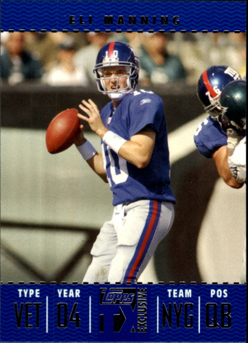 2007 Topps TX Exclusive #7 Eli Manning