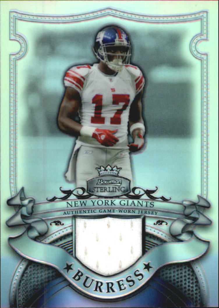 2007 Bowman Sterling Refractors #PB Plaxico Burress JSY