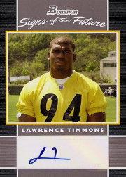 2007 Bowman Signs of the Future #SFLT Lawrence Timmons F