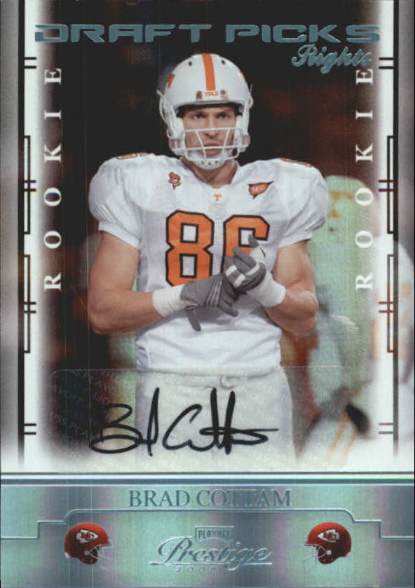 2008 Playoff Prestige Draft Picks Rights Autographs #112 Brad Cottam/250