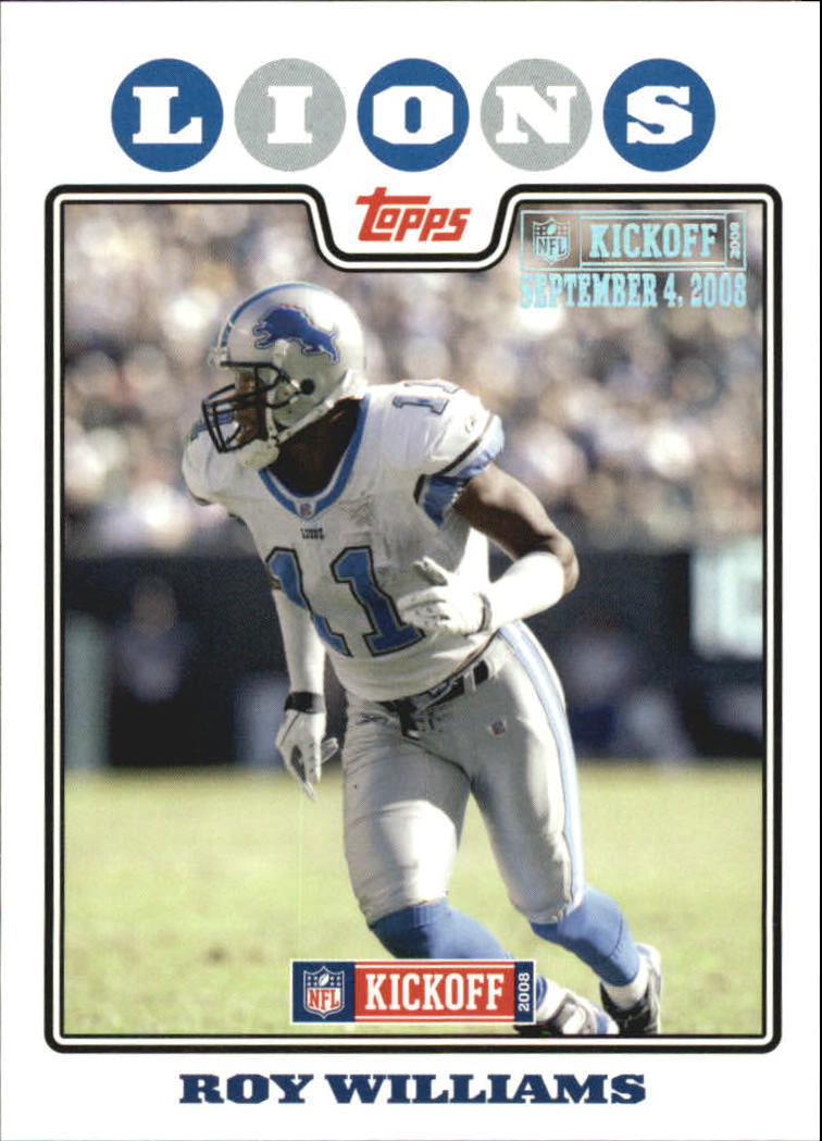 2008 Topps Kickoff Silver Holofoil #28 Roy Williams WR