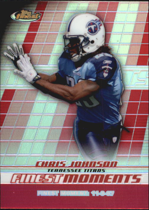 2008 Finest Moments Refractors #FMCJ Chris Johnson