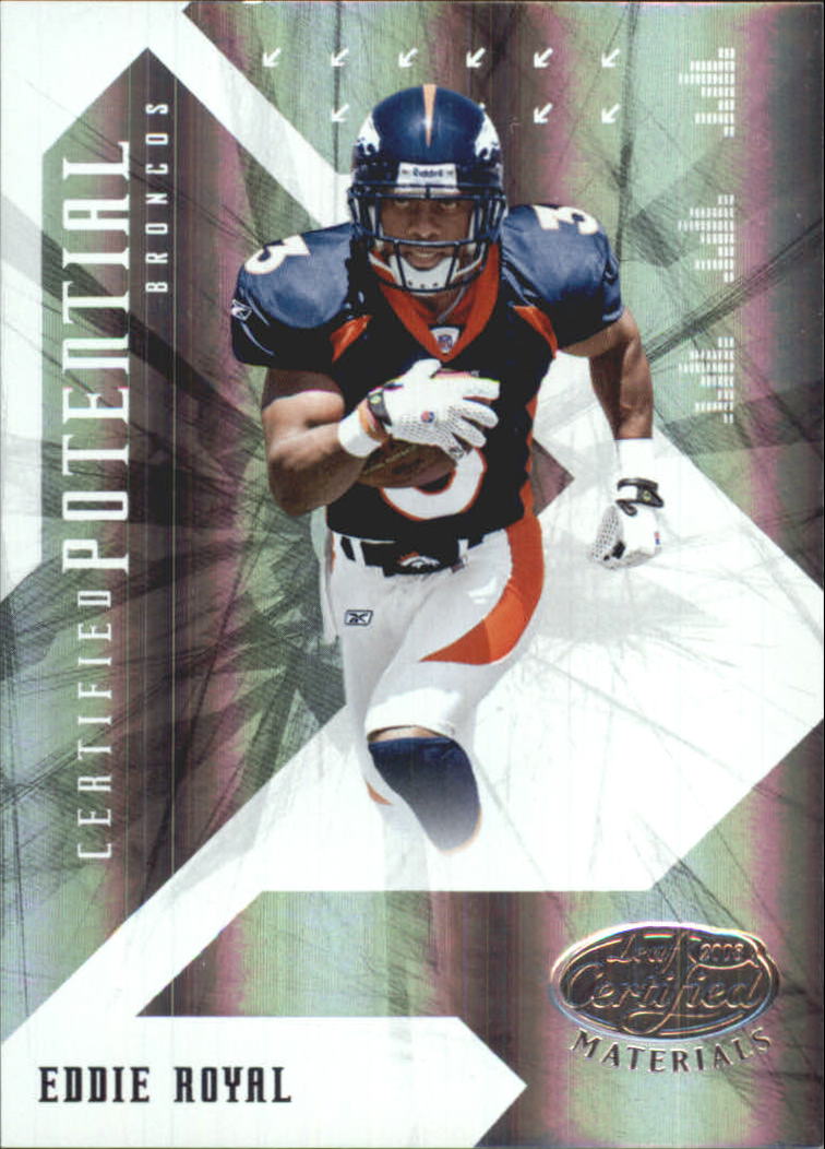 2008 Leaf Certified Materials Certified Potential Mirror #19 Eddie Royal
