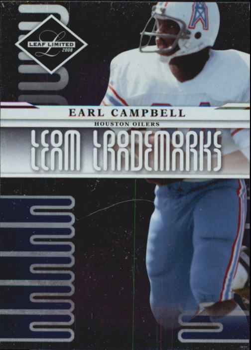 2008 Leaf Limited Team Trademarks #9 Earl Campbell