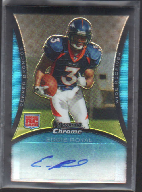 2008 Bowman Chrome Rookie Autographs #BC91 Eddie Royal D