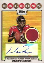 2008 Topps Rookie Premiere Jersey Autographs Refractors #RPARMR Matt Ryan