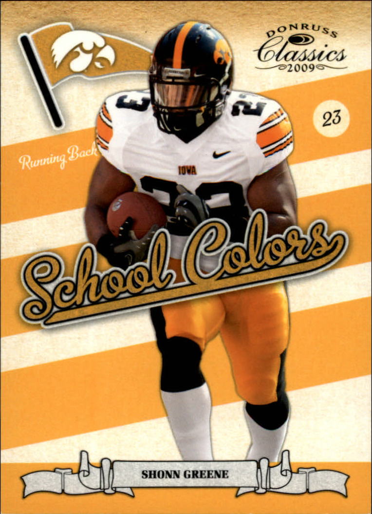2009 Donruss Classics School Colors #36 Shonn Greene