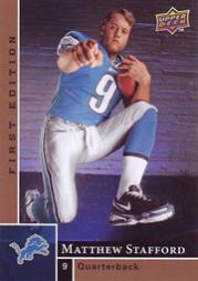 2009 Upper Deck First Edition #180 Matthew Stafford RC