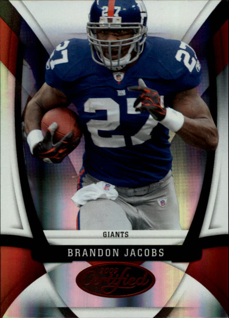 2009 Certified Mirror Red #81 Brandon Jacobs