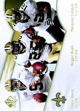 2009 SP Authentic #195 Drew Brees/Reggie Bush/Marques Colston