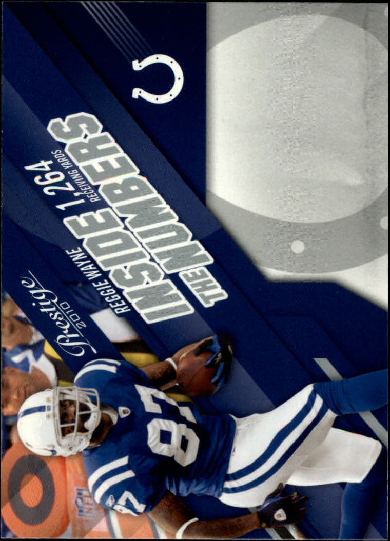 2010 Prestige Inside The Numbers #4 Reggie Wayne