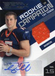 2010 Epix Rookie Campaign Materials Signatures #16 Tim Tebow