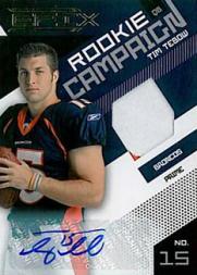 2010 Epix Rookie Campaign Materials Prime Signatures #16 Tim Tebow