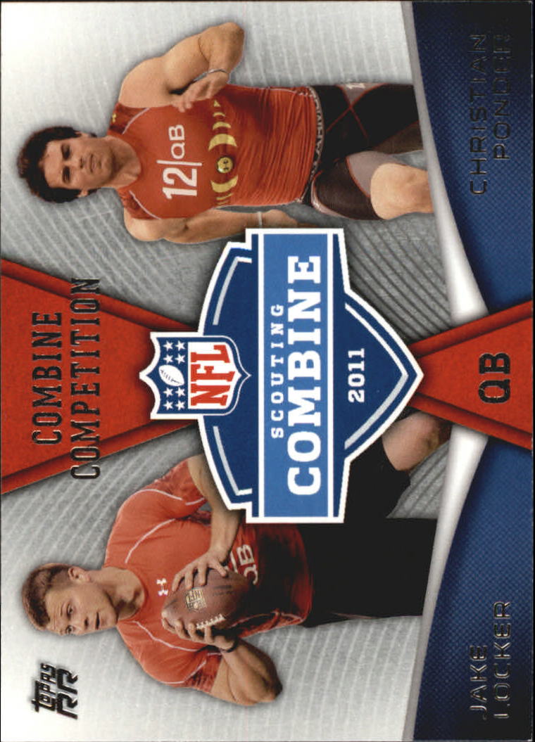 2011 Topps Rising Rookies Combine Competition #CCLP Jake Locker/Christian Ponder