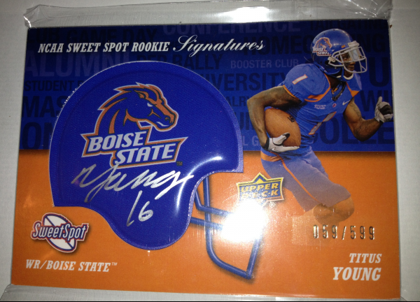 2011 Sweet Spot Rookie Signatures #RSTY Titus Young/599