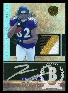 2011 Panini Gold Standard #268 Torrey Smith JSY AU/525 RC front image