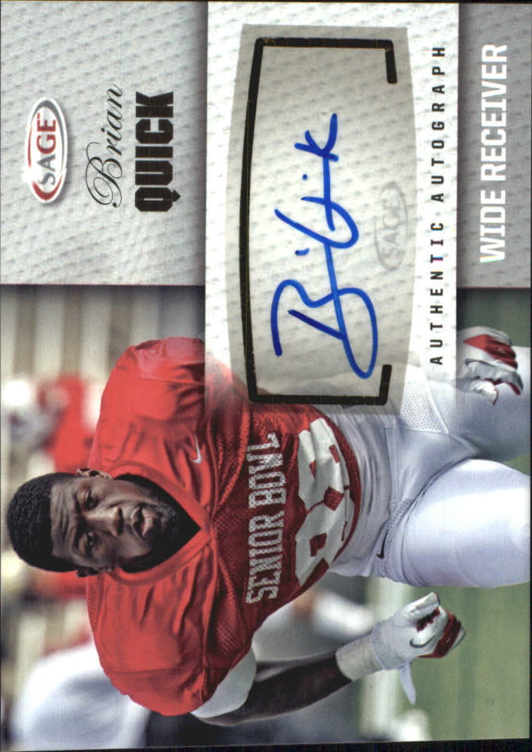 2012 SAGE Autographs Silver #A44 Brian Quick