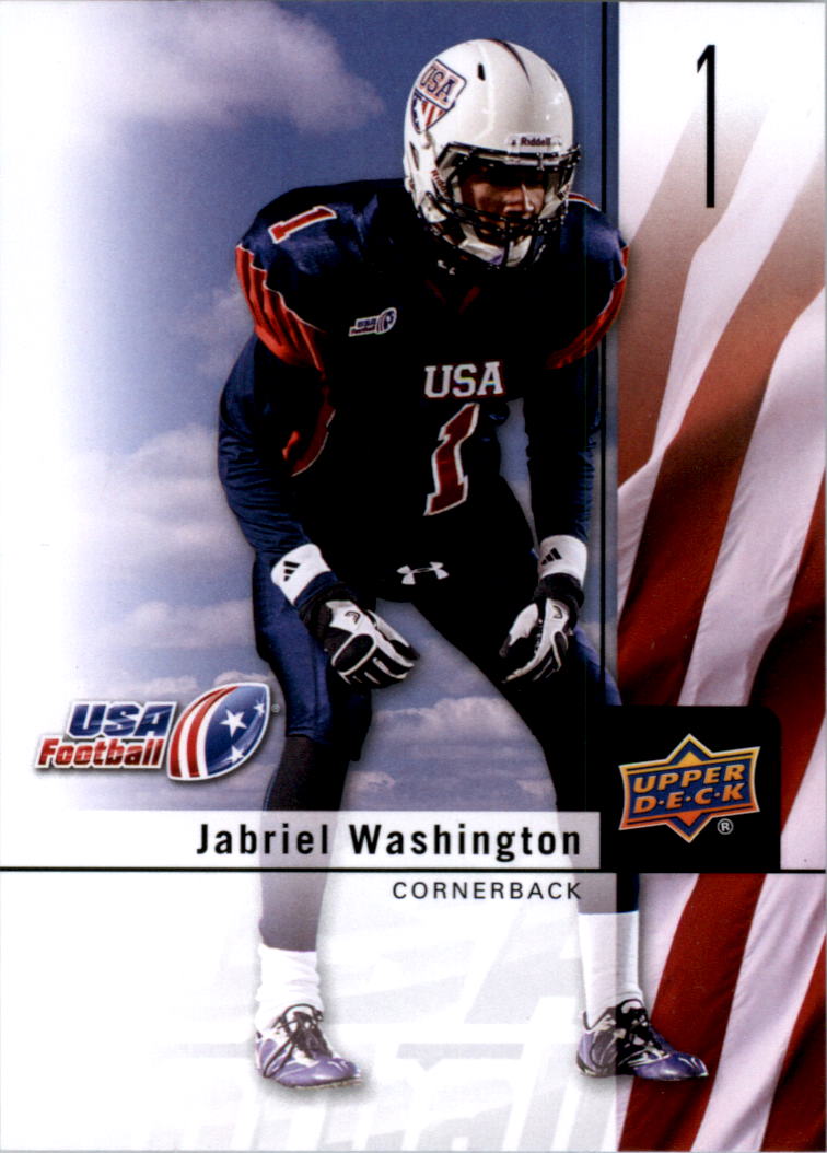 2011-12 Upper Deck USA Football #1 Jabriel Washington