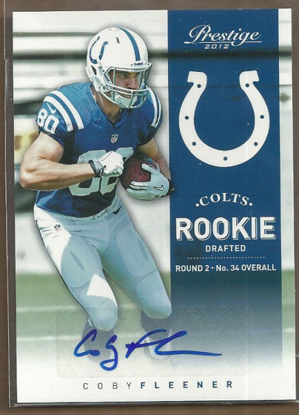 2012 Prestige Rookie Autographs #264A Coby Fleener/899