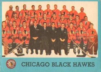 1962-63 Topps #44 Blackhawks Team