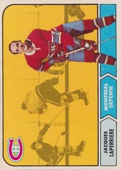 1968-69 O-Pee-Chee #58 Jacques Laperriere