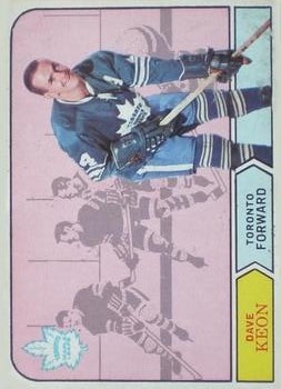 1968-69 O-Pee-Chee #198 Dave Keon