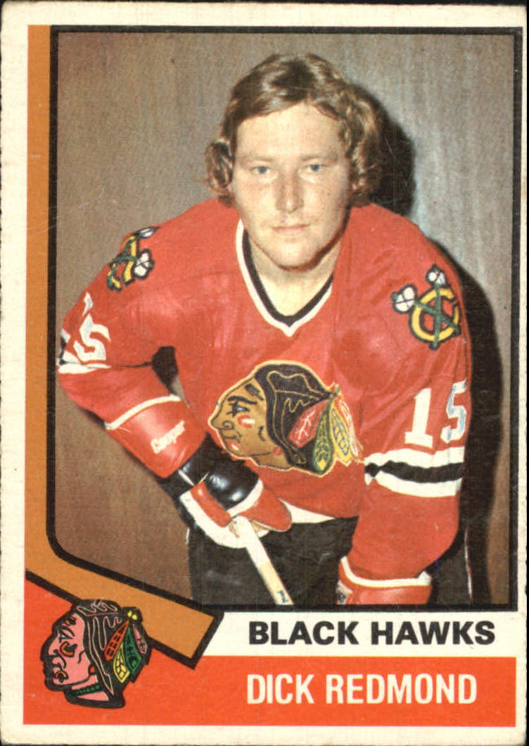 1974-75 O-Pee-Chee #186 Dick Redmond