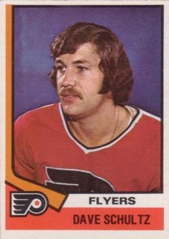 1974-75 O-Pee-Chee #196 Dave Schultz