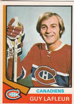 1974-75 O-Pee-Chee #232 Guy Lafleur