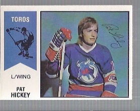 1974-75 O-Pee-Chee WHA #24 Pat Hickey RC