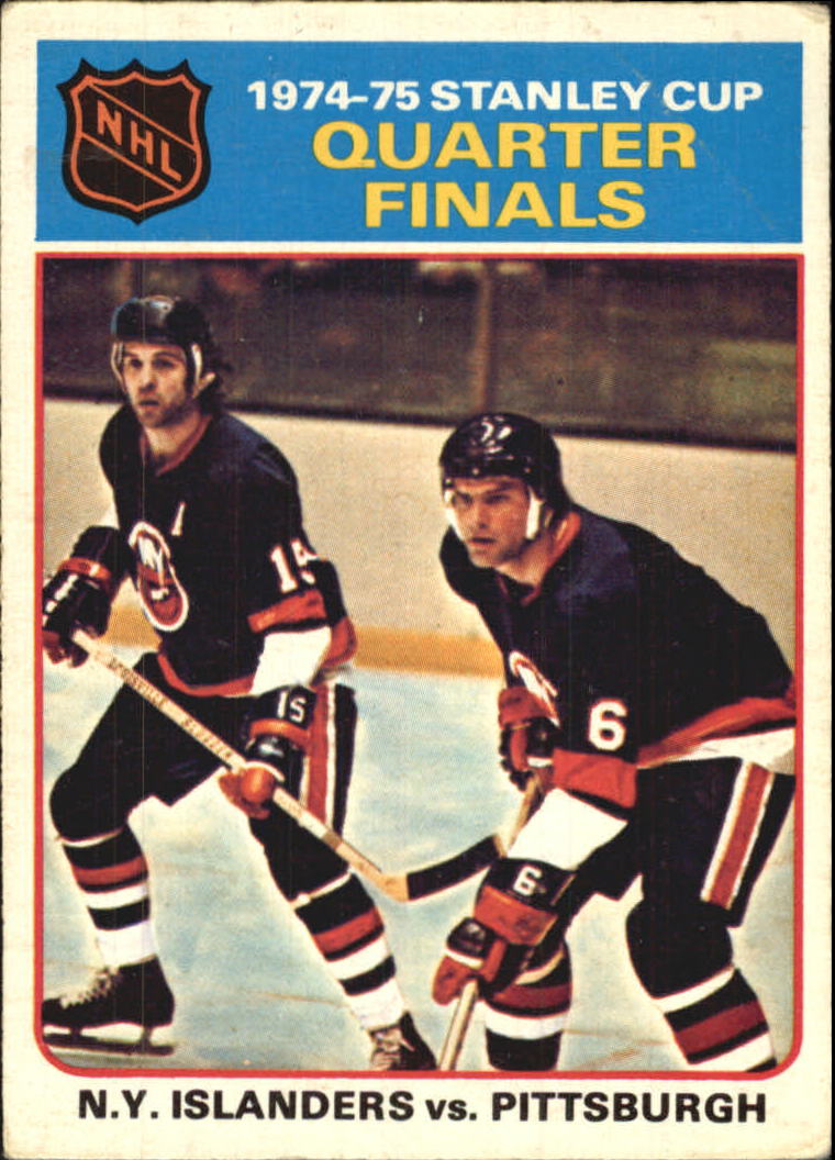 1975-76 O-Pee-Chee #4 Quarter Finals/Islanders/Pittsburgh