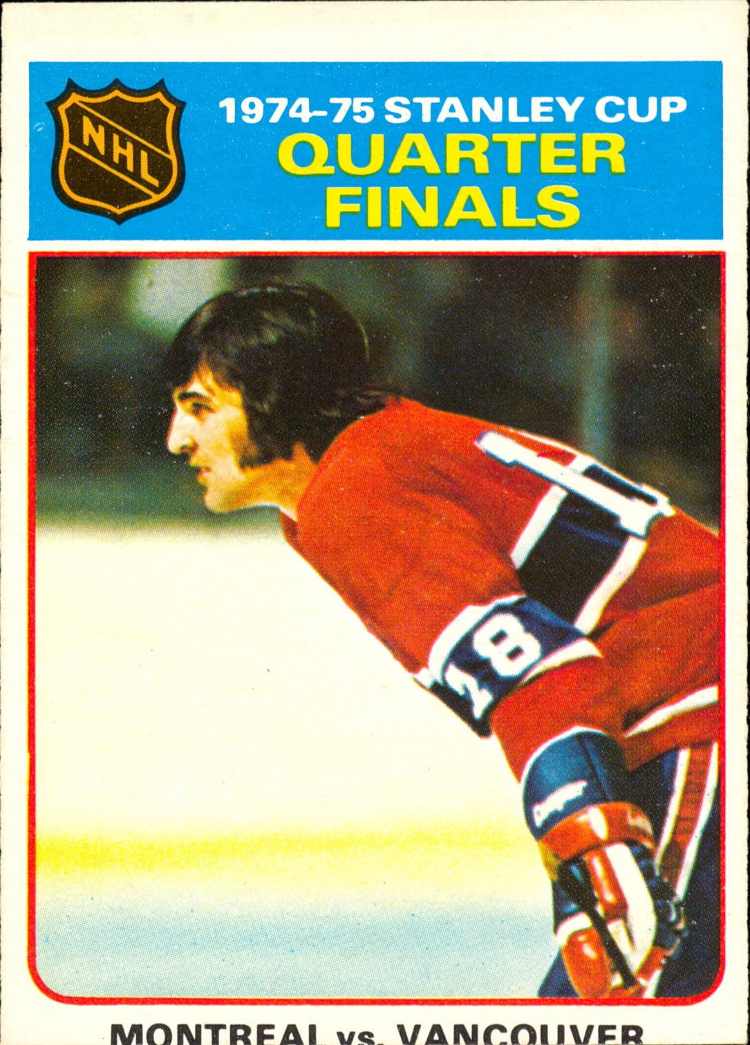 1975-76 O-Pee-Chee #5 Quarter Finals/Montreal/Vancouver