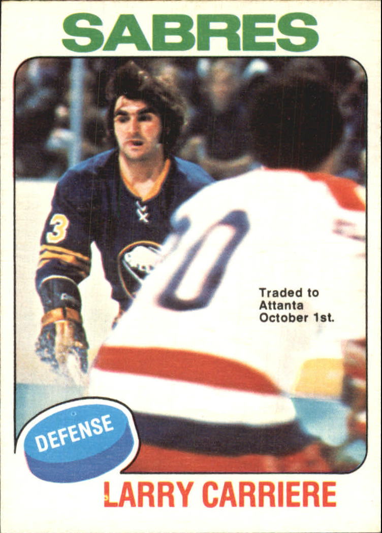 1975-76 O-Pee-Chee #154 Larry Carriere