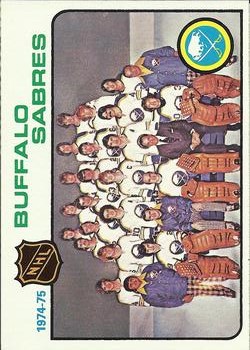 1975-76 Topps #83 Sabres Team UER