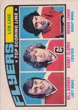 1976-77 O-Pee-Chee #215 LCB Line/Reggie Leach/Bobby Clarke/Bill Barber