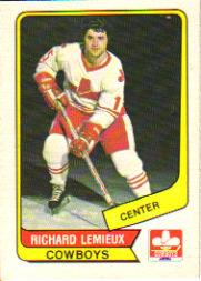 1976-77 O-Pee-Chee WHA #74 Richard Lemieux