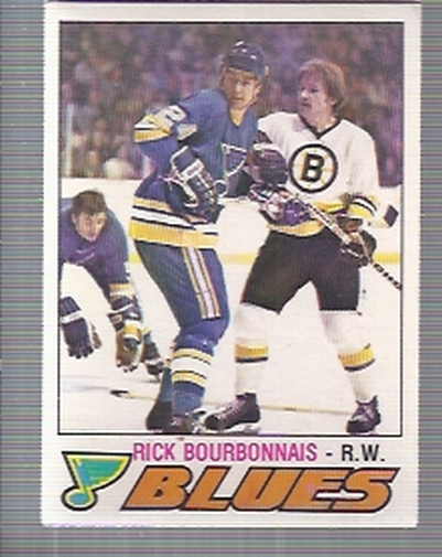 1977-78 O-Pee-Chee #312 Rick Bourbonnais UER/(Photo actually/Bernie Federko)