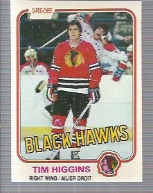 1981-82 O-Pee-Chee #57 Tim Higgins RC