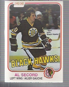 1981-82 O-Pee-Chee #72 Al Secord