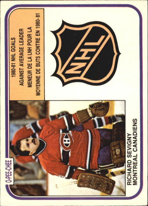 1981-82 O-Pee-Chee #387 Richard Sevigny LL