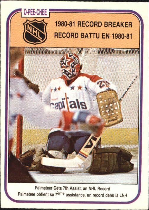 1981-82 O-Pee-Chee #394 Mike Palmateer RB