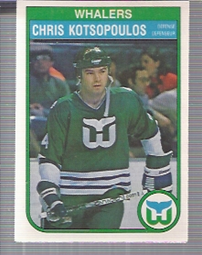 1982-83 O-Pee-Chee #124 Chris Kotsopoulos RC