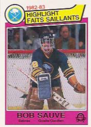 1983-84 O-Pee-Chee #61 Bob Sauve HL