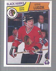 1983-84 O-Pee-Chee #106 Steve Ludzik UER RC