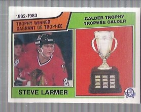 1983-84 O-Pee-Chee #206 Steve Larmer Calder