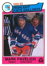 1983-84 O-Pee-Chee #239 Mark Pavelich HL