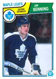 1983-84 O-Pee-Chee #326 Jim Benning